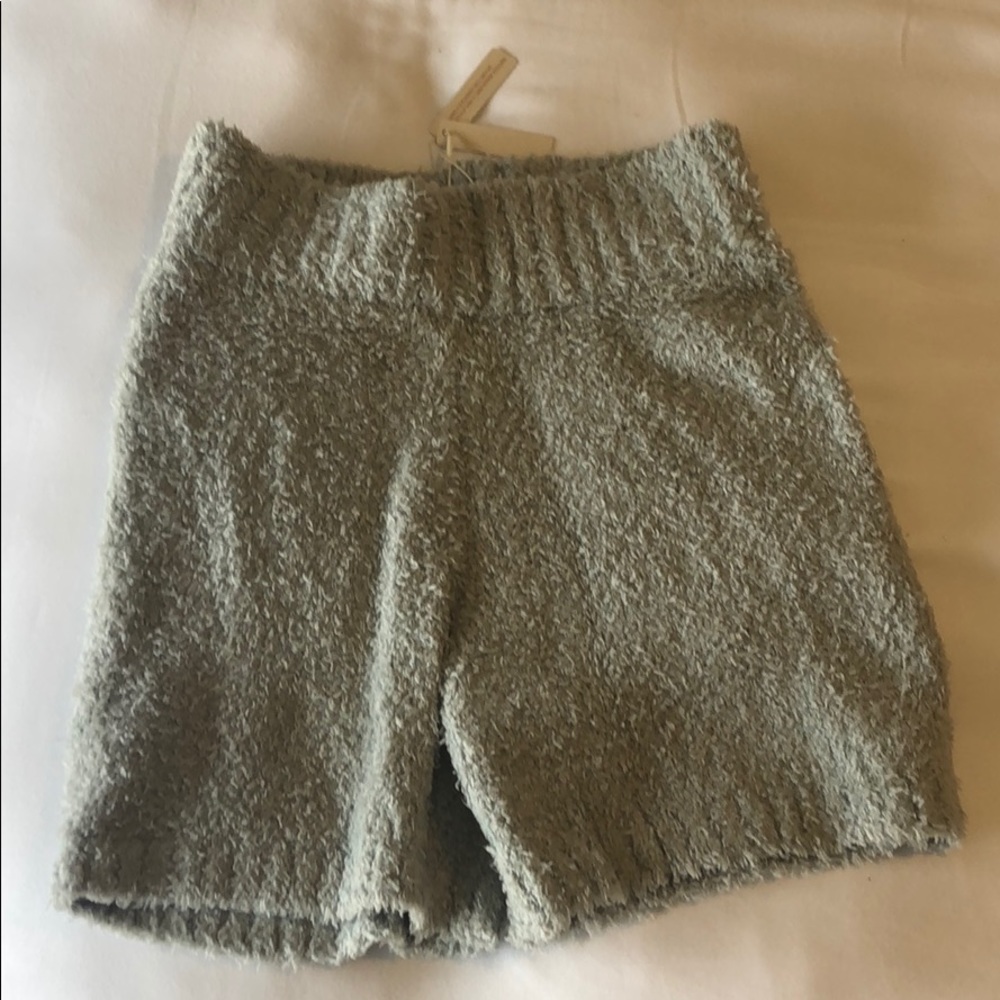 Skims SOLD OUT cozy knit short aqua xxs/xs